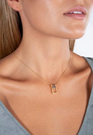 Gargantilla Yoro rectangular