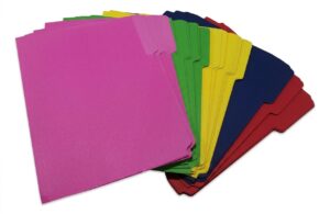 CARPETA MANILA DE COLORES VARIADOS X100UND