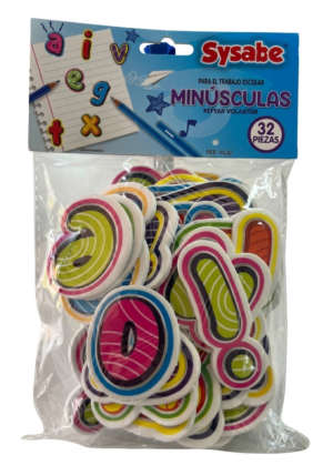 FIGURAS FOAMY ADH LETRAS MINUSCULA C/32 PZA SYSABE
