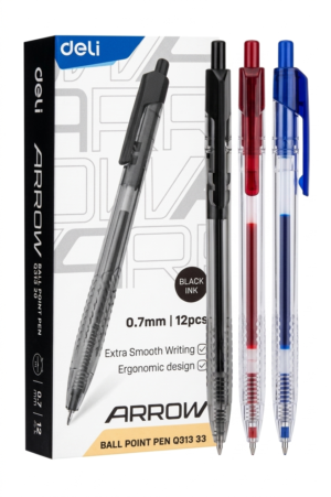 BOLIGRAFO PUNTA 0.7MM RETRACTIL ARROW DELI *UMV-1 CAJA DE 12UND*