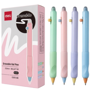 BOLIGRAFO DE GEL BORRABLE RETRACTIL 0.5MM DELI *UMV-1 CAJA DE 12UND*
