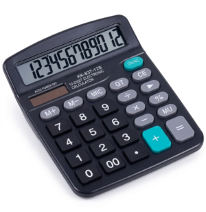 CALCULADORA DE MESA NEGRA/ COLORES