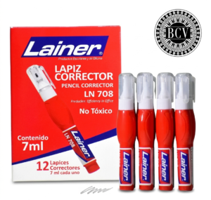 LAPIZ CORRECTOR LAINER 12UNIDADES