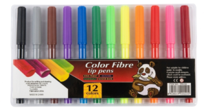 MARCADORES PUNTA FINA 12UNIDADES (COLOR FIBRE)