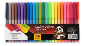 MARCADORES PUNTA FINA 24UNIDADES (COLOR FIBRE)