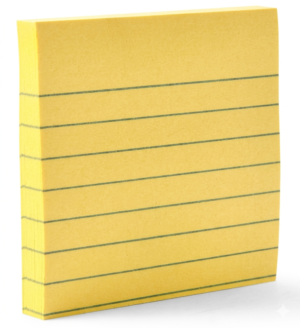 NOTAS ADHESIVAS C/100 HOJAS RAYADA