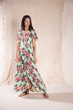 Vestido Elvina Hojas