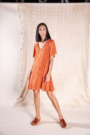 Vestido Evelin Varanasi Caldero