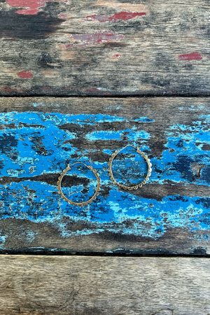 Pendientes Flowers Hoops