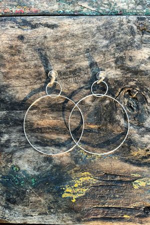 Pendientes Maxi Hoops Plata